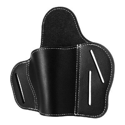 

Lixada Cowhide Leather Holster Outdoor Military Tactical 3 Slot Holster Belt Pouch