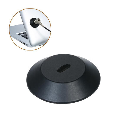 

Notebook Lock Keyhole Portable Lock Hole Round Anti Theft for PC Laptop Projector Tablets Electronic Devices Silver