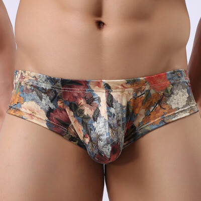 

Fashion Men Printing Underwear Boxer Brief Shorts Bulge Pouch Underpants  L XL