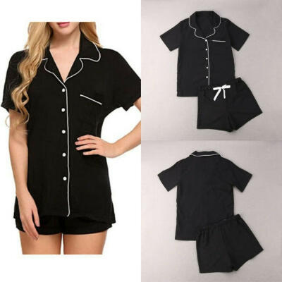 

Sexy Woman Summer Short Sleeve Pajamas Leisure Motion Pajama T-Shirt Set