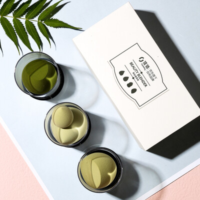 

Jiayi Beauty Makeup Egg Makeup Egg Makeup Egg Beauty Makeup Puff Makeup Natural Matcha Series Set Wet&Dry 4 Pack