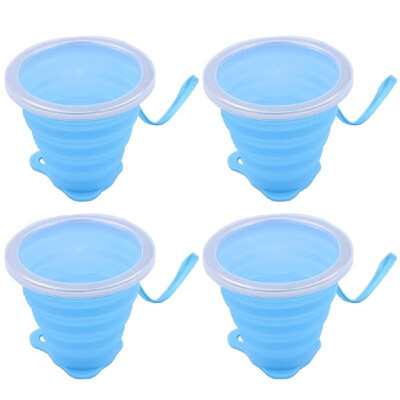 

Silicone Collapsible Travel Cup Camping Folding Cup with Lidst Retractable Large Capacity Portable Outdoor Carrying Multi-function