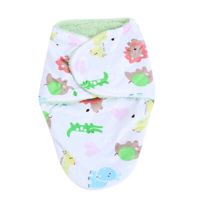 

Double Layer Short Plush Baby Clothes Sleeping Bag Newborn Quilt Blanket