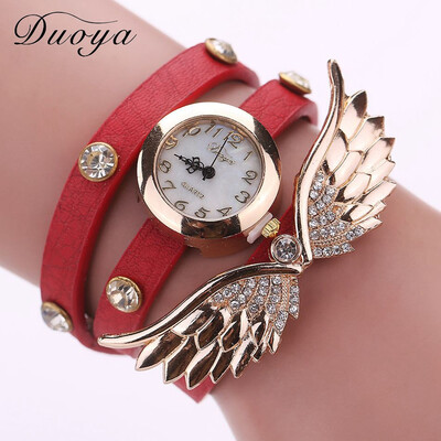 

Duoya around the circle table big wings watch ladies fashion casual bracelet watch