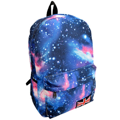 

Tailored Galaxy Pattern Unisex Travel Backpack Canvas Leisure Bags School Bag BK