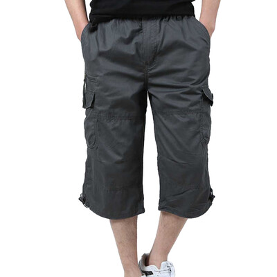 

Tailored Mens New Style Cotton Multi-Pocket Overalls Shorts Fashion Pant