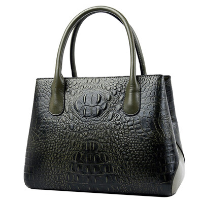 

Crocodiles Pattern Large Capacity Women Tote Shoulder Crossbody Bag Handbag Pouch