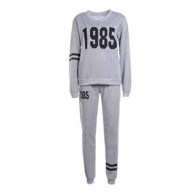 

2pcs Women Figure Print 1985 Tracksuit Set Casual O-Neck Sweatshirt Pants