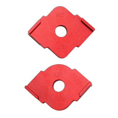 

2pcs Half Round Corner Radius Quick Jig Positioning Template R-angle Locator Aluminum Alloy Engraving Machine for Woodworking