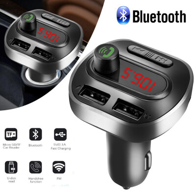 

〖Follure〗Wireless BT30 Transmitter FM MP3 Players Modulator Handsfree Dual USB Charger