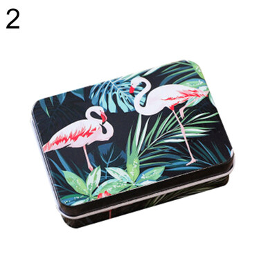 

Fashion Flamingo Tinplate Trinket Candy Jewelry Coin Container Storage Box Case