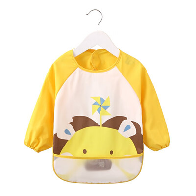 

Baby bibs cotton cartoon printing waterproof anti-clothing childrens gowns bib baby eating pocket bib