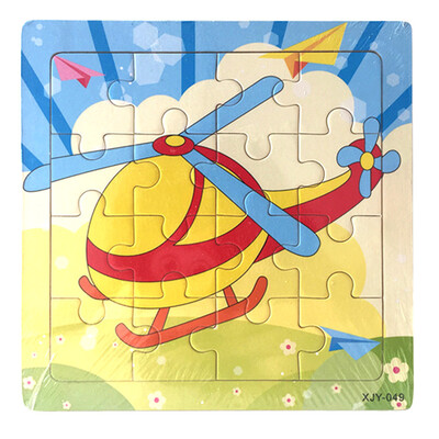 

Siaonvr Wooden Puzzle Educational Developmental Baby Kids Training Toy