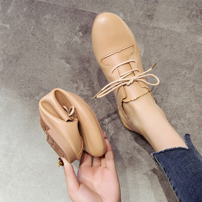 

Shoe children Spring&Autumn Korean version of the student sharp-headed flat-bottomed small leather shoes soft sister hundred t