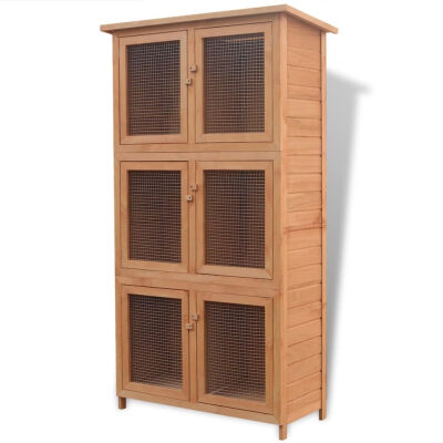 

Animal Rabbit Cage 6 Rooms Wood