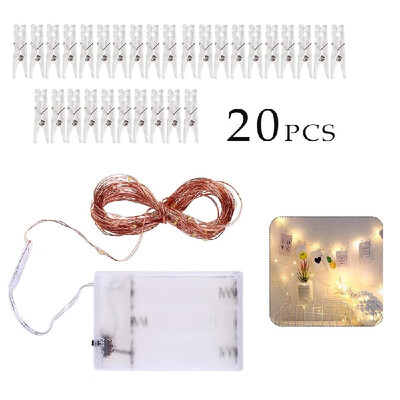 

5M 50LEDs Photo Clip USB LEDs Lamp String Battery-operated Decorative Light