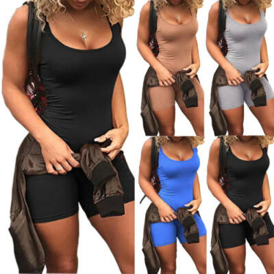 

Womens Sport Yoga Gym Rompers Suit Fitness Workout Jumpsuit Bodysuits Shorts