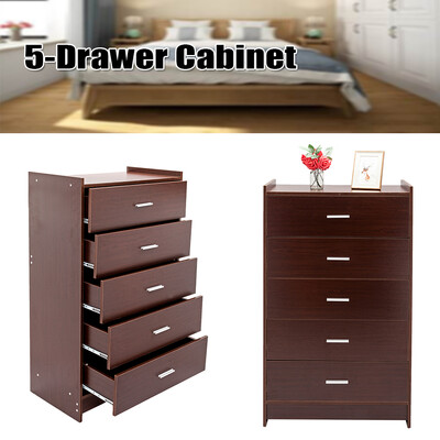 

Modern 3 Drawers Bedroom Nightstand Cabinet Home Furniture Wood Chest Espresso
