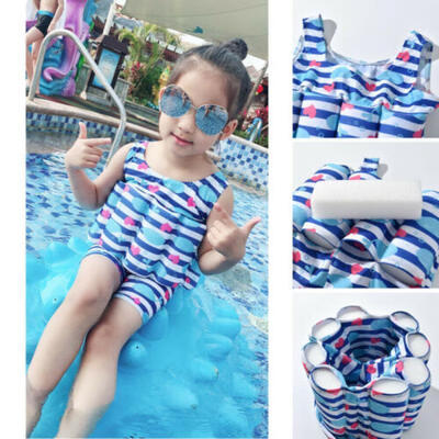 

Kid Baby Learn to Swim Float Suit Adjustable Sun Protection UV Swimwear Buoyancy