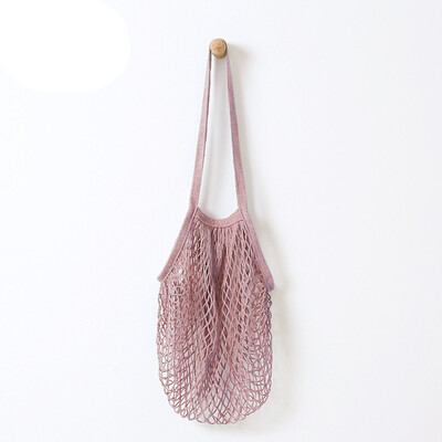 

Gobestart Reusable Fruit String Grocery Shopper Cotton Tote Mesh Woven Net Shoulder Bag