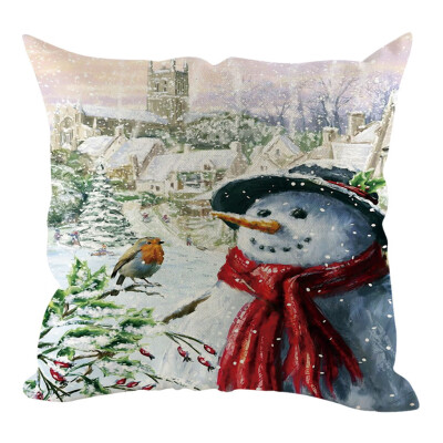 

〖Follure〗Christmas Pillow Cover Pillowcases Decorative Sofa Cushion Cover Home Decoration