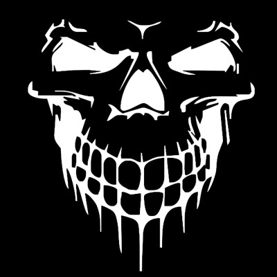 

Tailored Reflective Skull Car Stickers Styling Removable Waterproof Sticker Decoration