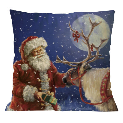 

〖Follure〗Cotton Linen Christmas Pillow Case Sofa Car Throw Cushion Cover Home Decor