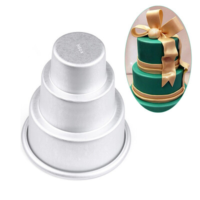 

Gobestart 3 Layers Tower Shaped Cake Pudding Mold Muffin Decorating Mould Tools