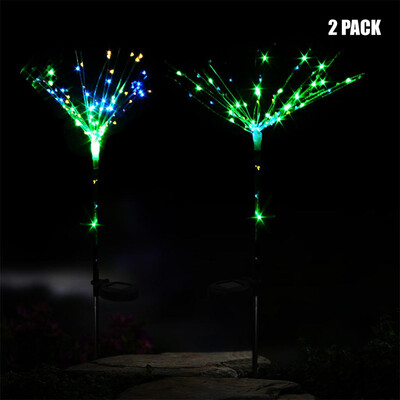 

〖Follure〗100-LED DIY Shape Fireworks Tree Solar Lawn Light Pathway Garden Lamp 2PC