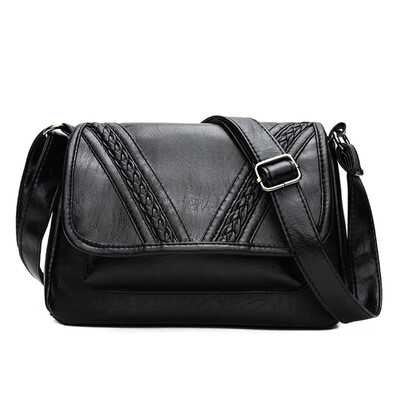 

Tailored Slanted Washed Leather Single Shoulder Bag Fashionable Slanting Womens Bag