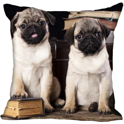 

Pug Hot Sale Pillow Case High Quality New Years Pillowcase Decorative Pillow Cover For Wedding Decorative Christmas