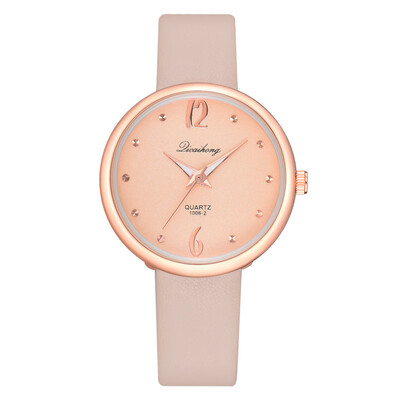 

Ladies Watch With Leather Casual Watches Vintage Wristwatch Minimalist Watch Women Simple Relogio Feminino Esportivo Gift &Ff