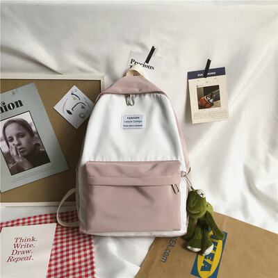 

INS schoolbag for girls in Korean version of senior high school students Simple Baitasen junior high school students young&fr