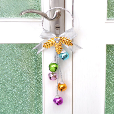 

Tailored Bowknot Jingle Bell Rings Pendant for Christmas Tree And Door Hanging Decor