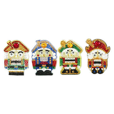 

4pcs DIY Soldier Full Drill Special Shaped Diamond Painting Bag Keychains