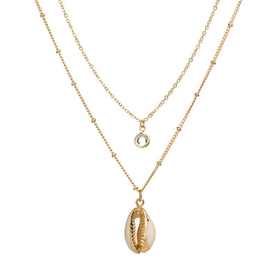 

2019 Pearl Shell Initial Letter Fashion Personalized Alphabet Pendant Necklace Gold Chain Charms Collier For Femme Jewely