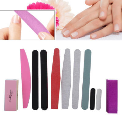 

Greensen 12Pcs Nail Art Manicure Pedicure Tool Set Nail Sanding Sponge Files Buffer Polish