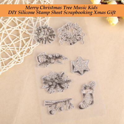 

Christmas StampChristmas Home Decor Silicone Clear Stamp Scrapbook Album Craft Gift Card Kid DIY HotChristmas decoration