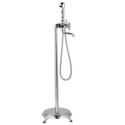 

Greensen Floor Mount Free-standing Bathtub Shower System Hand Shower Tub Filler Bathroom Shower Faucet