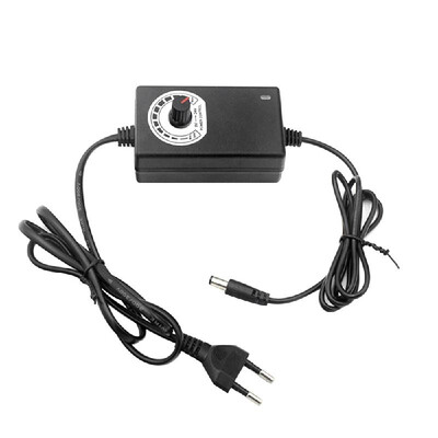 

12V Adjustable Power Supply Adapter AC DC 3V - 12V 2A 24W Universal Charger Voltage Regulator Driver for Led-Strip EU-Plug