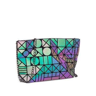 

LOVEVOOK crossbody bags for women 2019 foldable messenger bags with retro famale shoulder bag geometric bag luminous color 2019