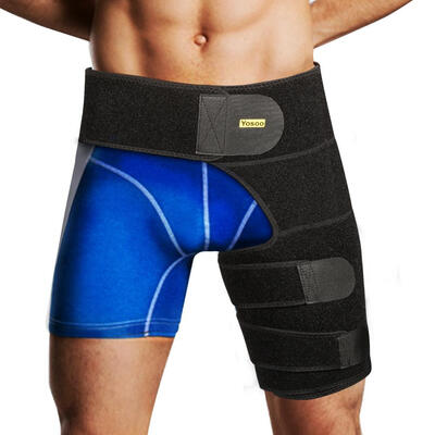 

Adjustable Groin Support Wrap Compression Recovery Thigh Wrap Provide Pulled Groin Quad Hamstring Hip Injury & Sciatica Support