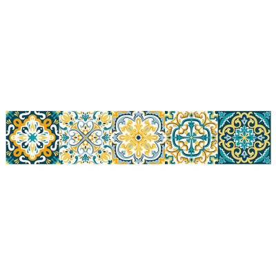 

Retro Tiles Wall Stickers Self-adhesive Decal for Bathroom Kitchen Decor