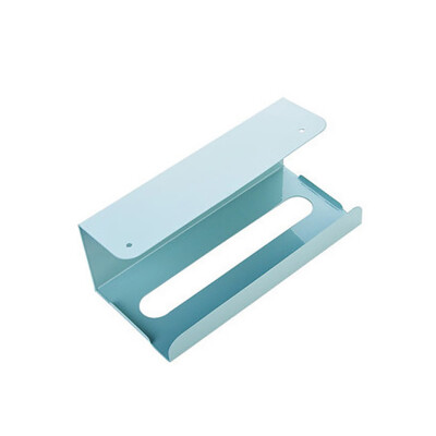 

〖Follure〗Iron Cabinet Hanging Paper Holder Tissue Box Free Punch Towel Rack