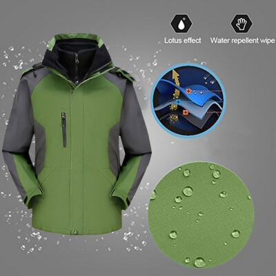 

Toponeto Men Winter Hooded Softshell Windproof Waterproof Soft Coat Shell Jacket