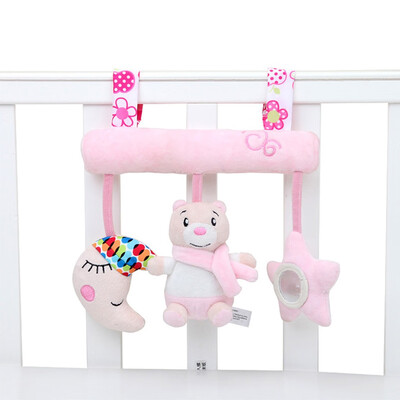 

Tailored Baby Music Baby Rattle Plush Teether Baby Carriage Hanging Bell Toy Doll