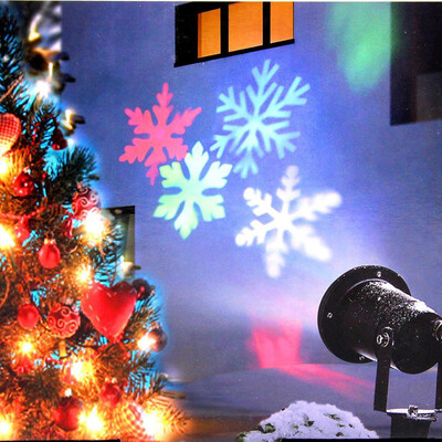 

〖Follure〗Outdoor Waterproof LED Light Projector White Moving Snowflake