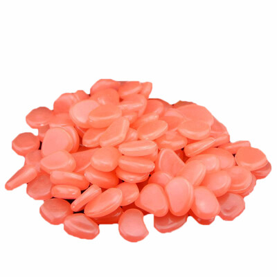 

Gobestart 50 Glow in Dark Pebbles Stone Home Garden Walkway Aquarium Fish Tank Valentine