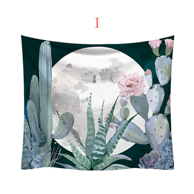

Toponeto Fashion Tapestry Green Leaf Pattern Fresh Style Decorative Tapestry Home Decor