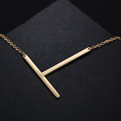 

Gold Color 26 Letter Alphabet Pendant Necklace Free combination Initial Charm Women Jewelry